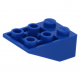 LEGO tetőelem fordított 25°-os (33) 2×3, kék (3747b)